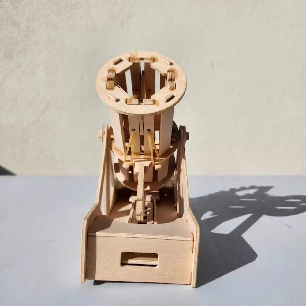 Handmade Leonardo Da Vinci Bombard Cannon History Social Studies Roman Model Cat